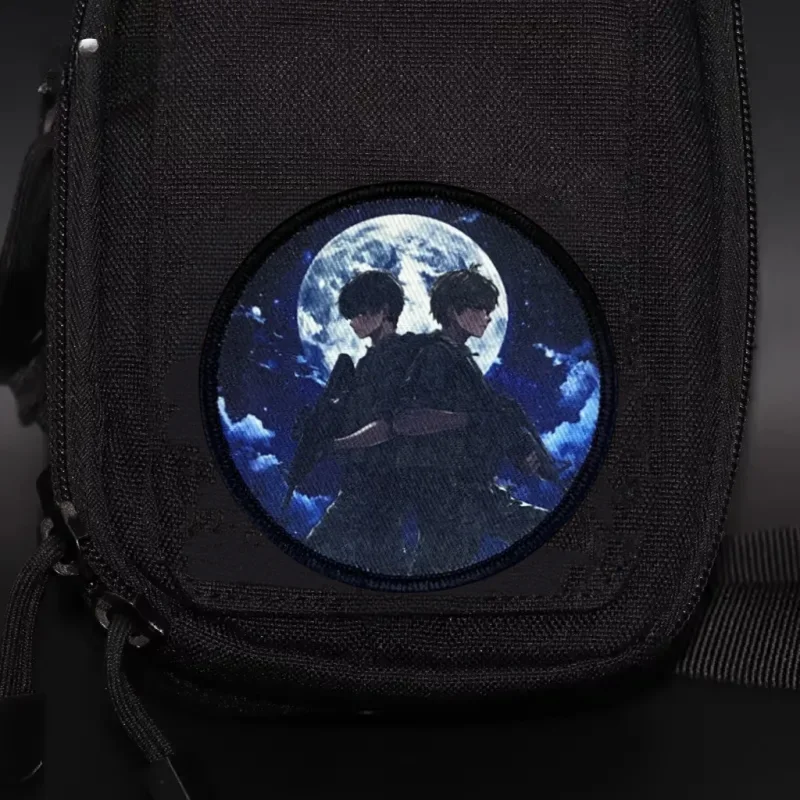 Parche táctico de Anime, insignia de moral militar, impresión de gancho y bucle, mochila, accesorios de decoración de ropa, pegatinas, brazalete