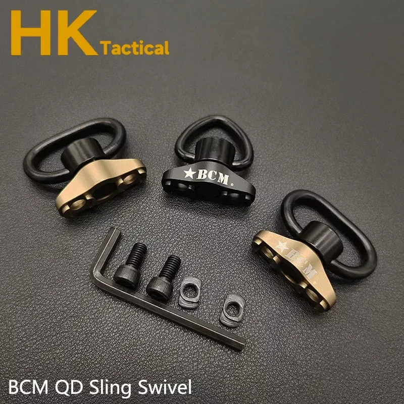 Adaptador giratorio de cabestrillo de Metal BCM QD, montaje de riel, correa de M-LOK, hebilla, bucle, botón de liberación rápida, accesorios de caza de alta calidad - imagen 3