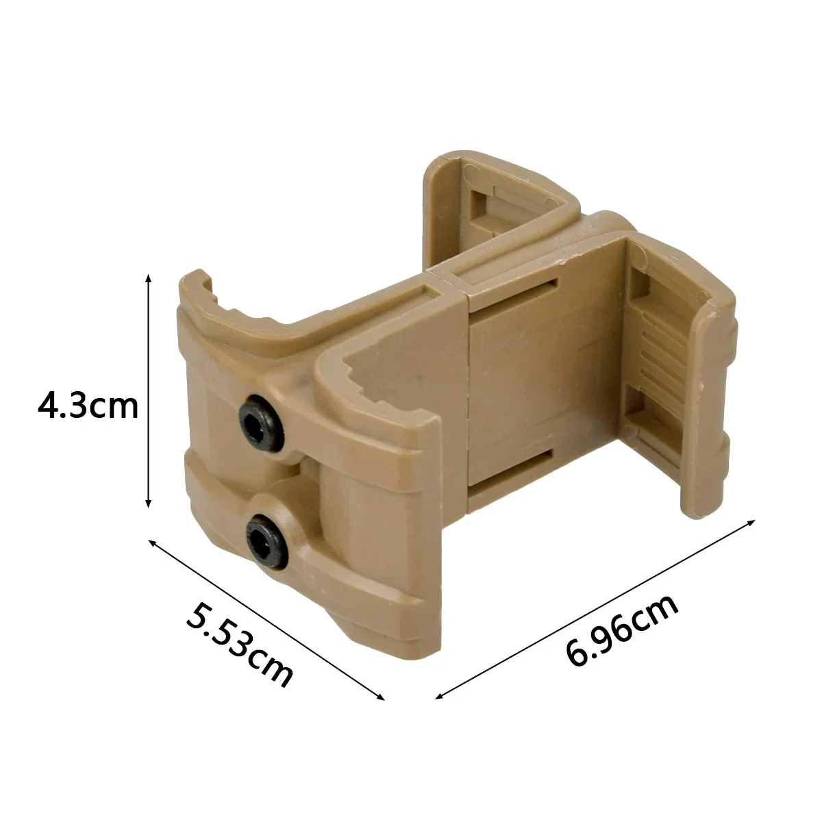 Clip Universal para Rifle, doble enlace paralelo para Airsoft, redondo, 9mm, 40, 22LR, velocidad, abrazadera táctica de nailon, cargador de montaje, accesorios de caza - imagen 4