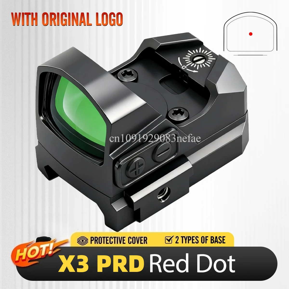 X3 PRO Mira Punto Rojo 3 MOA Táctica Impermeable Antigolpes
