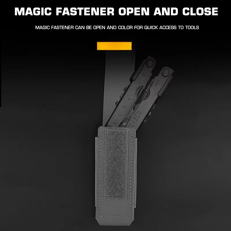 Bolsa táctica para pulverizador de pimienta OC, bolsa de utilidad Molle elástica de 9mm, soporte para linterna, chaleco de caza, accesorios para cinturón de batalla - imagen 5