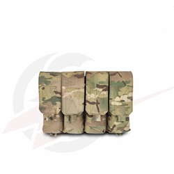 Portacargadores frontal táctico MOLLE cuádruple para fusil AK 762