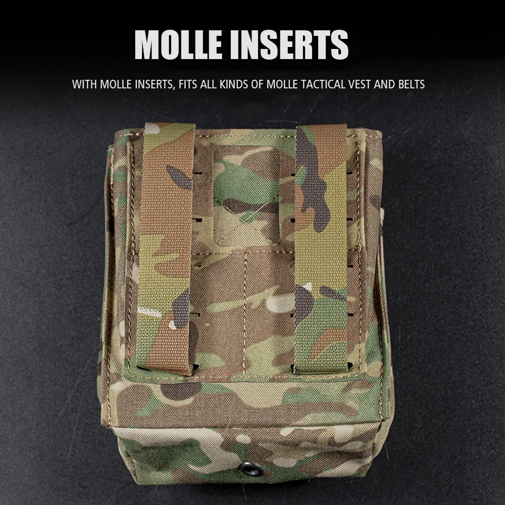 Molle-bolsa táctica multifuncional para comestibles, riñonera militar para caza, deportes al aire libre, accesorios para Airsoft - imagen 5