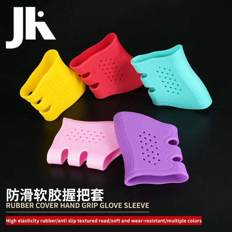 Funda de agarre antideslizante de goma para pistola táctica, guante protector transpirable antideslizante para AR15 HK416 G17 G19 G22, accesorio de caza - imagen 3