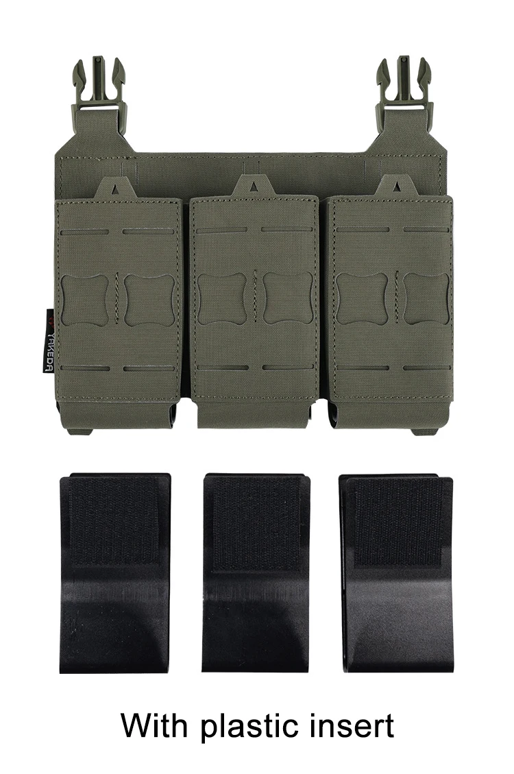 YAKEDA-bolsa táctica para revistas, bolsa Triple Molle Mag Airsoft AK 7,62/5,56mm M4 Ar, accesorios de caza para Rifle, funda Mag - imagen 4