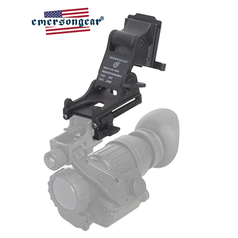 Emersongear soporte para casco táctico gafas NVG montaje de alcance abatible para PVS 14 7 caza combate deporte al aire libre senderismo aluminio - imagen 2
