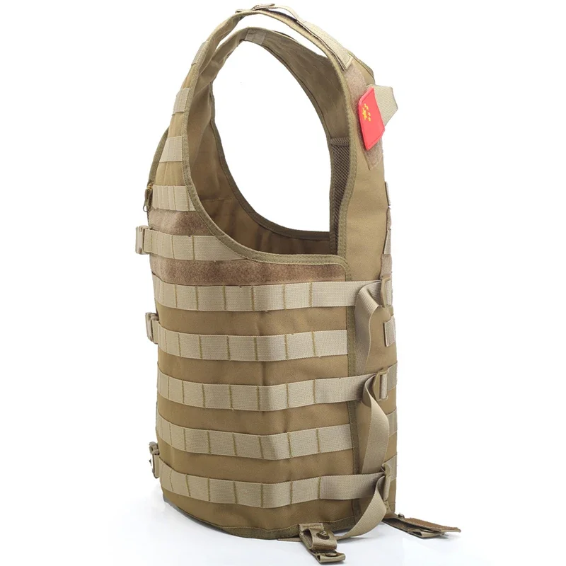 Chaleco táctico Molle ajustable con forma de chaleco de utilidad, chaleco para deportes al aire libre para CS, equipo de caza y pesca - imagen 5