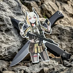 Parche táctico anime chica con velcro gancho y bucle para niña