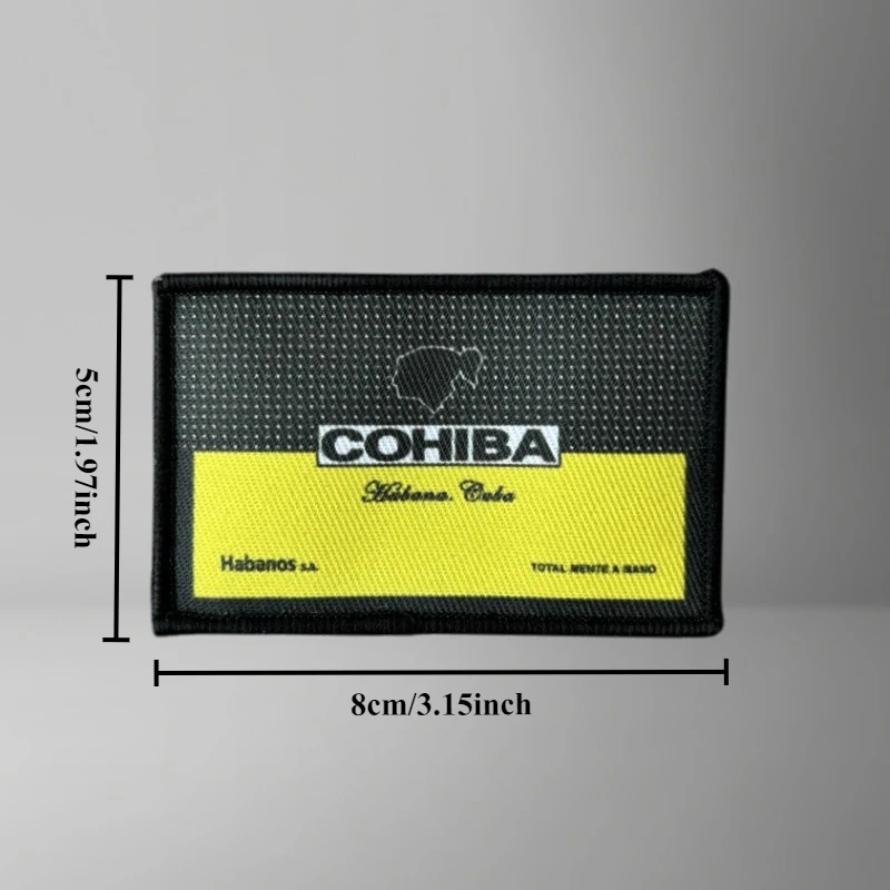 Parche COHIBA para ropa, insignia de moral, brazalete impreso, gancho, parches tácticos militares, pegatinas para mochila - imagen 2