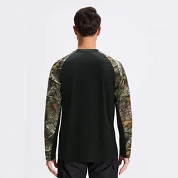 Camisa senderismo manga larga anti-UV transpirable elástica hombre