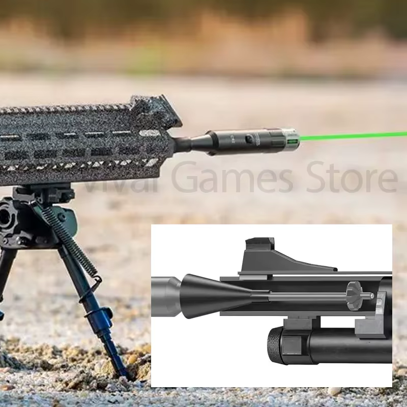 Kit mira láser verde roja 16 adaptadores para armas .177-.50 12GA 20GA - imagen 4