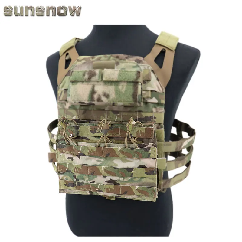 CP AVS chaleco táctico plano M4 integrado, placa frontal MOLLE de Triple Panel, accesorios de equipo de caza al aire libre - imagen 3