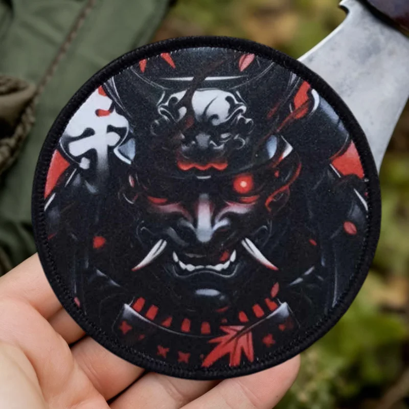 Parche táctico samurai con velcro para chaleco y mochila - imagen 4