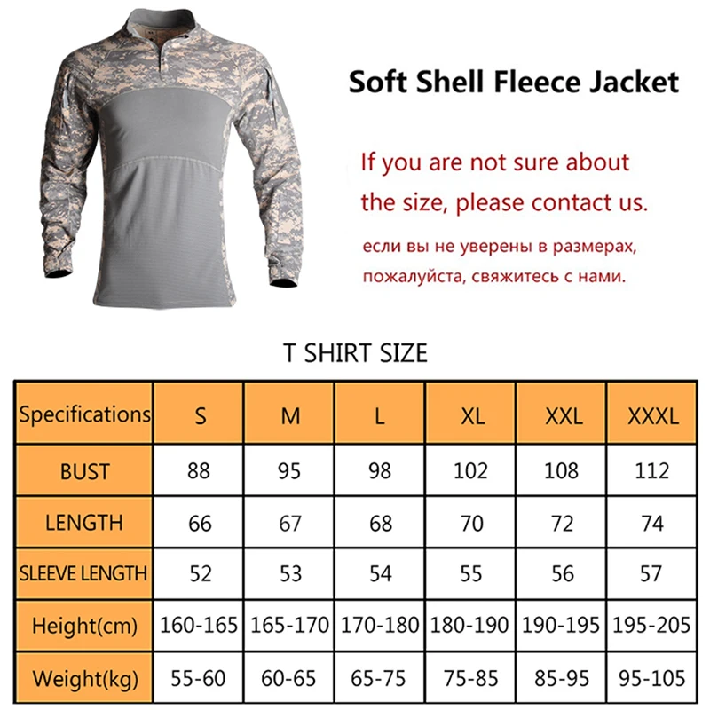 HAN WILD-Camiseta militar para senderismo, camisa de combate, ropa táctica, traje militar de camuflaje Airsoft, transpirable - imagen 2