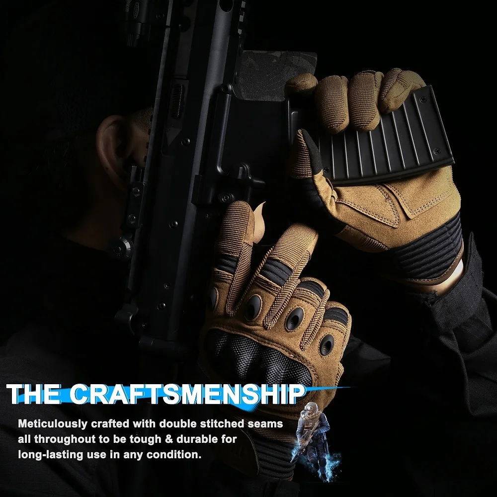 Guantes de dedo completo táctico militar pantalla táctil adiestramiento al aire libre deportes ciclismo senderismo Airsoft tiro Paintball guantes del ejército - imagen 5