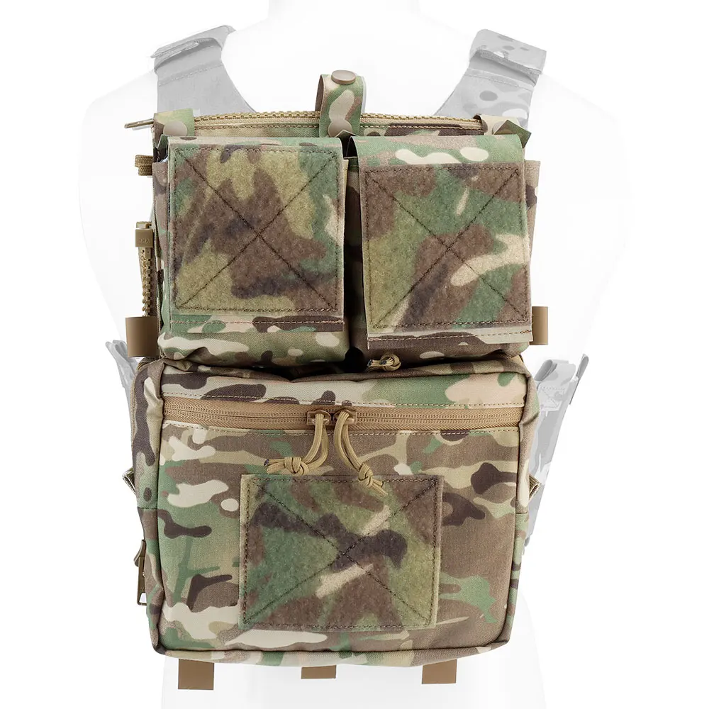 Chaleco táctico LV119, sistema Spiritus, portador de placa, expansión con cremallera, Panel trasero de asalto, bolsa de almacenamiento, equipo de caza Airsoft - imagen 5