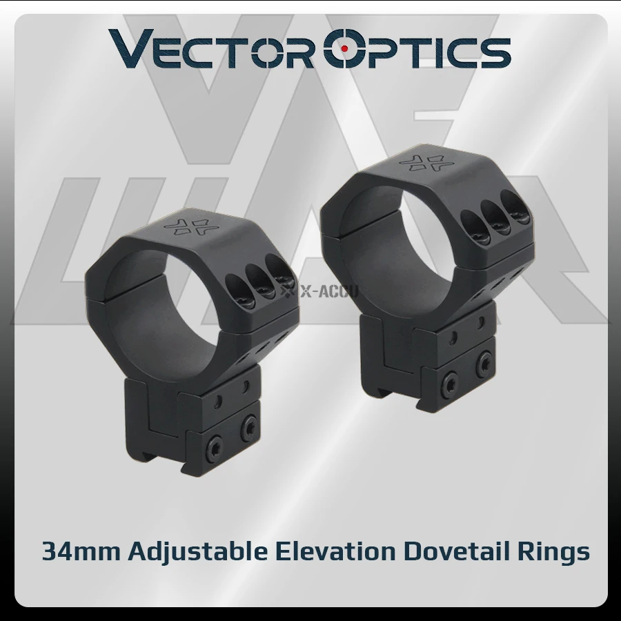 Montura óptica 34mm Picatinny – Anillos tácticos para visor de caza