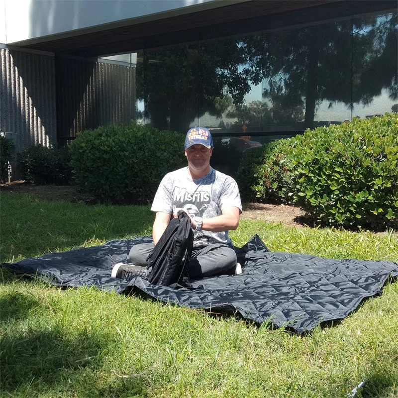 LQARMY Manta acolchada Woobie repelente al agua con forro de poncho militar táctico militar adecuada para acampar, disparar, cazar - imagen 5