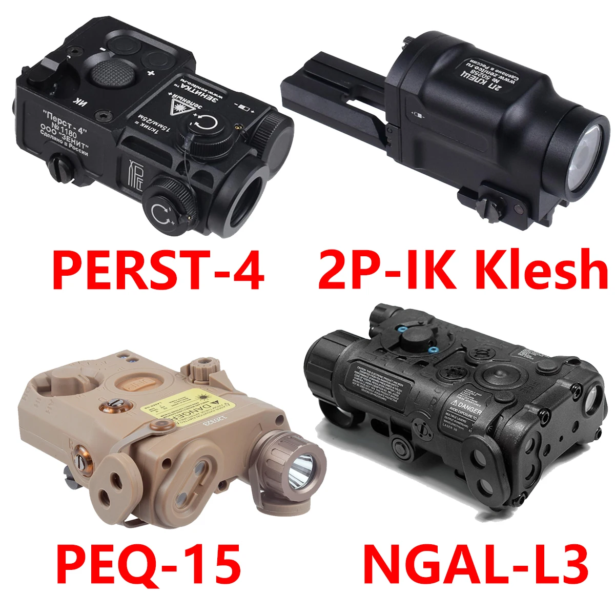 Zenitco Perst-4 2P-IK Klesh AK-SD PEQ-15 NGAL-L3 armas luz de explorador mira láser dispositivo combinado para linterna Airsoft AK47 - imagen 2