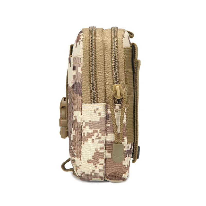 Bolso táctico para cinturón, mochila riñonera Molle, bolsa pequeña militar para hombre, para correr, viajar o acampar, tacto suave, con bolsillo pequeño - imagen 4