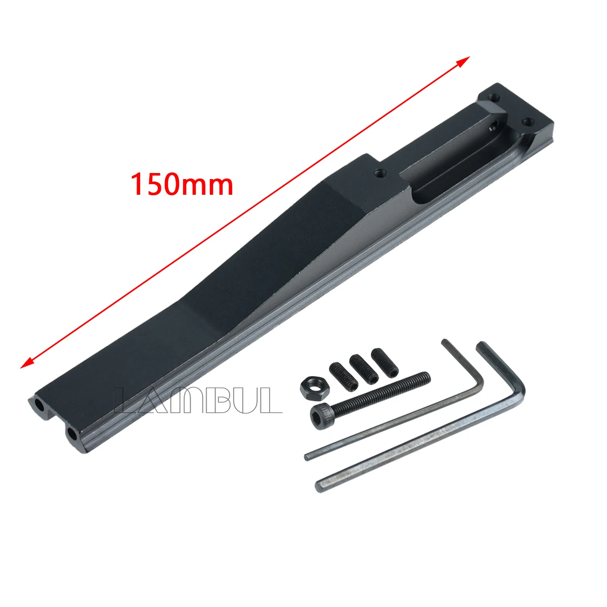 Accesorios de montaje trasero AK táctico 100/150mm caza 20mm AK soporte trasero para AK47 AK74 accesorios de extensión de montaje de punto rojo - imagen 4