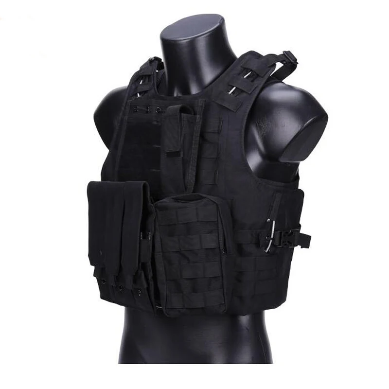 Chaleco táctico Airsoft MOLLE camuflaje asalto para juego CS