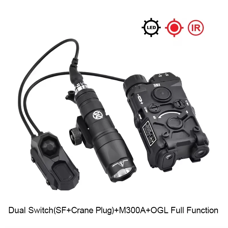 Linterna láser Airsoft Eotec OGL IR M300 M600 Surefir arma de caza Scout luz Ogl rojo verde azul punto indicador de puntería Axon