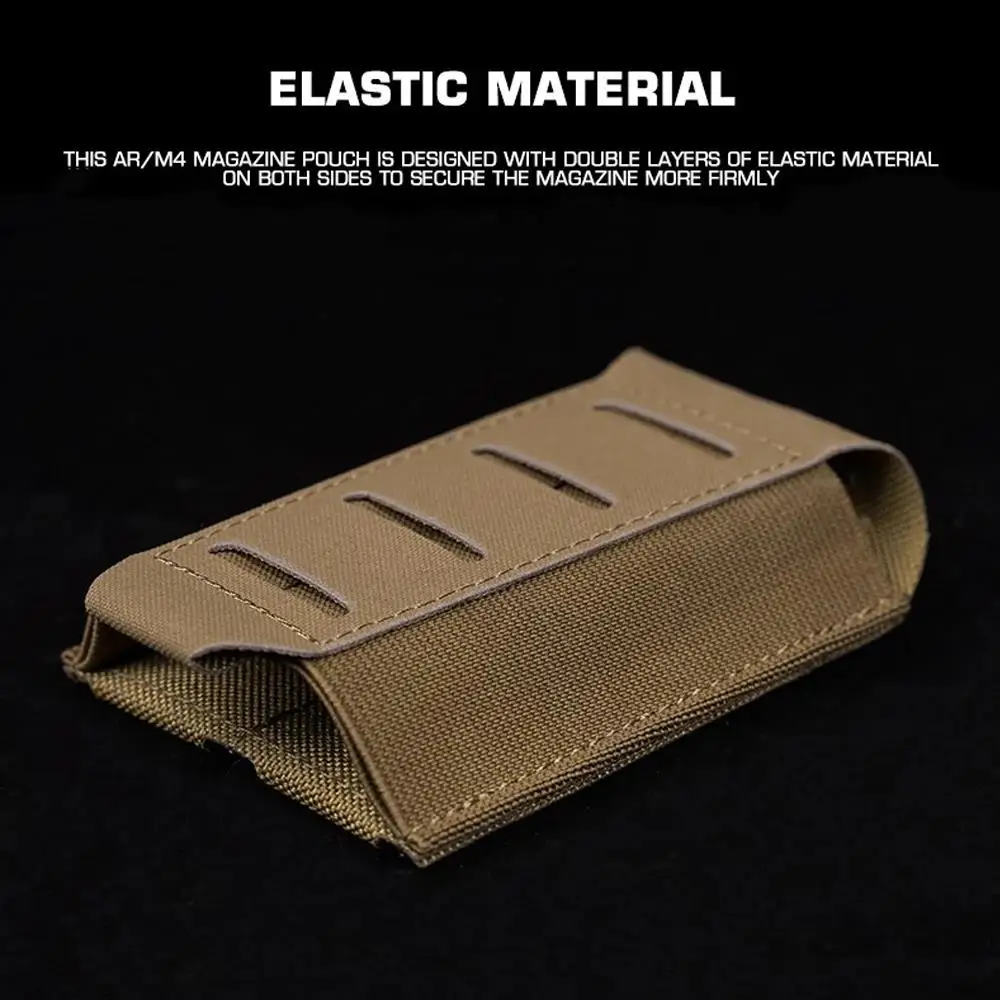 Bolsa táctica para revistas ARC V2 9mm/5,56/7,62 caza tiro Airsoft Mag bolsa con soporte cinturones MOLLE chaleco de combate paquete de accesorios - imagen 5