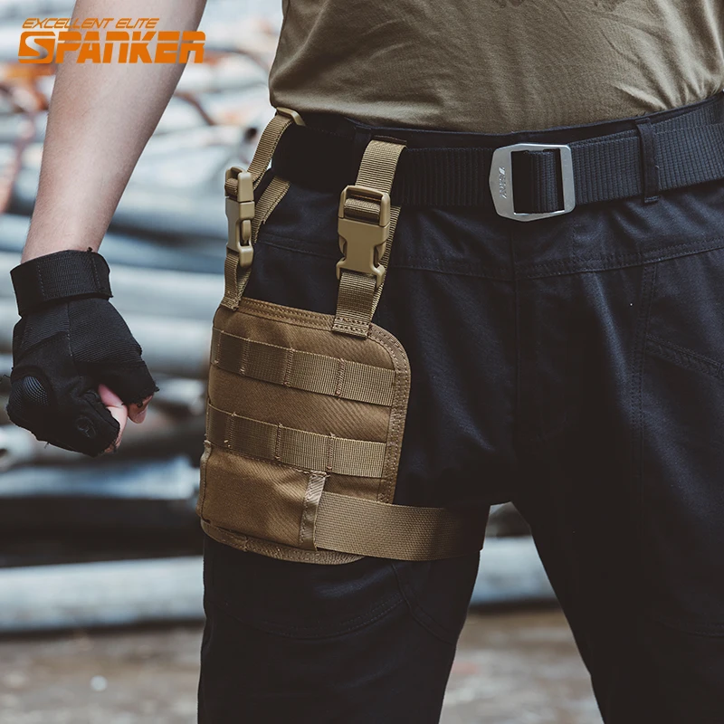 Perchas tácticas para piernas, accesorios Molle, correas para piernas, plomos, bolsas para revistas, equipo para exteriores - imagen 4