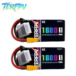 TERFPV FPV Lipo batería 6S 22,2 V 1680mAh 150C/300C con enchufe XT60 para RC coche barco RC Drone FPV Quadcopter helicóptero avión