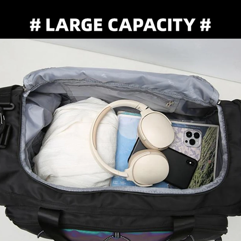 Bolsa de gimnasio de viaje, equipaje corto para acampar, senderismo, bolsas de Fitness portátiles, bandolera de hombro, bolso de pecho, bolsos de mano, bolsas de transporte - imagen 5