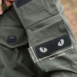 Parche táctico luminoso ojos del diablo – Velcro para ropa y mochila