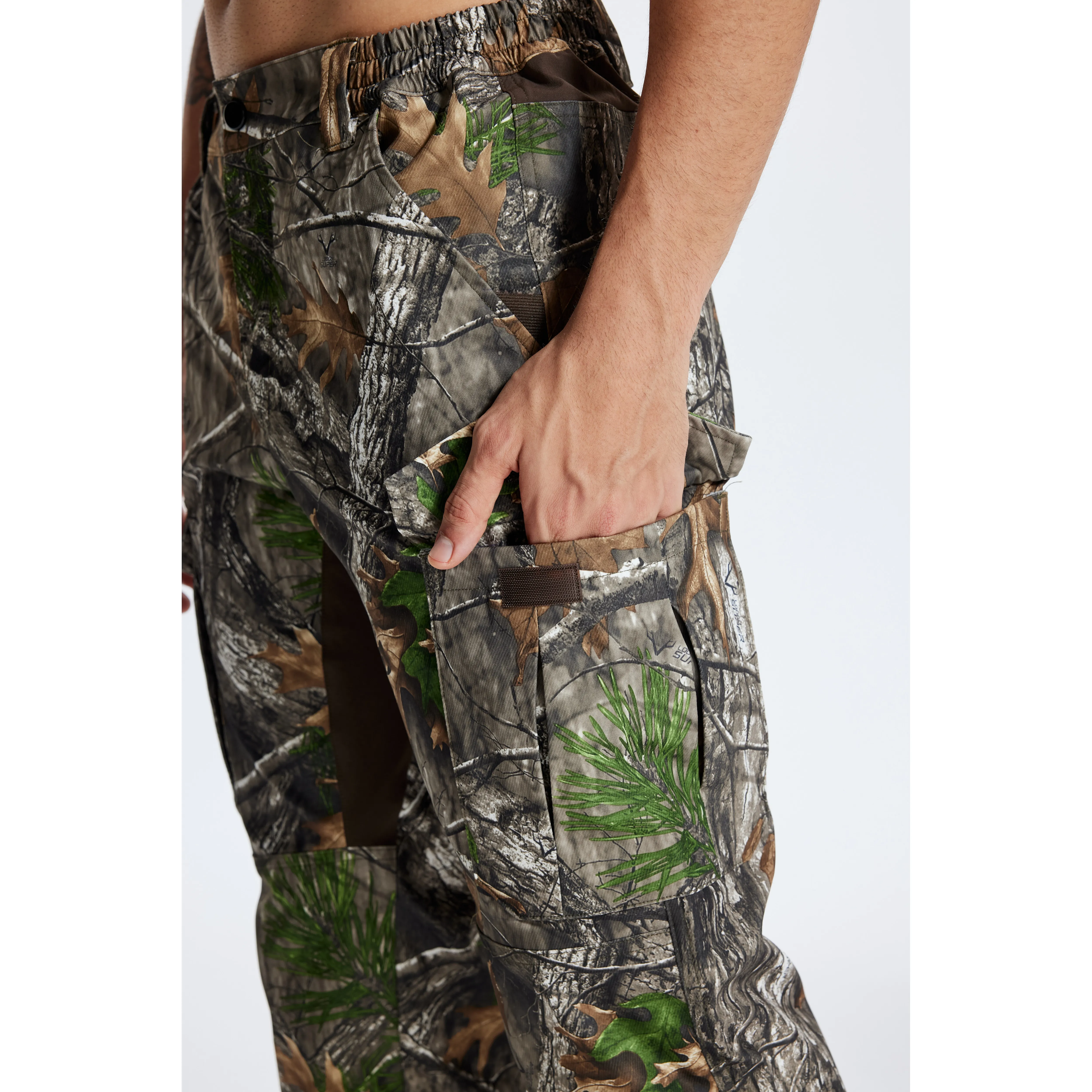 Pantalones de Trabajo de Camuflaje Biónico para Deportes al Aire Libre, Estilo 4 Estaciones, Resistentes al Desgaste, con Múltiples Bolsillos, para Caza, Pesca, Escalada y Senderismo - imagen 3