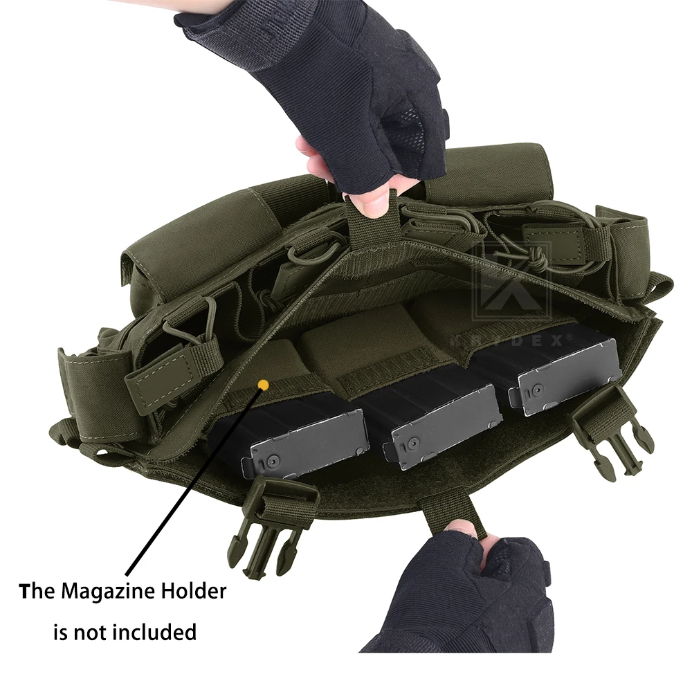 KRYDEX-placa táctica para revistas de 5,56, 9mm, tablero de Panel MF IV, bolsa multifunción para chaleco portador de placa de caza SCARAB - imagen 4