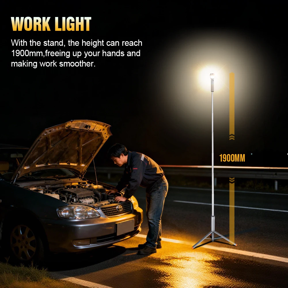 Trustfire WL22-PRO linterna telescópica LED mejorada para acampar con trípode luz de emergencia recargable linterna portátil para exteriores - imagen 3