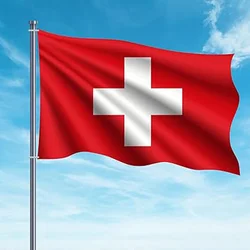 Bandera nacional oficial estándar exterior Suiza confederación