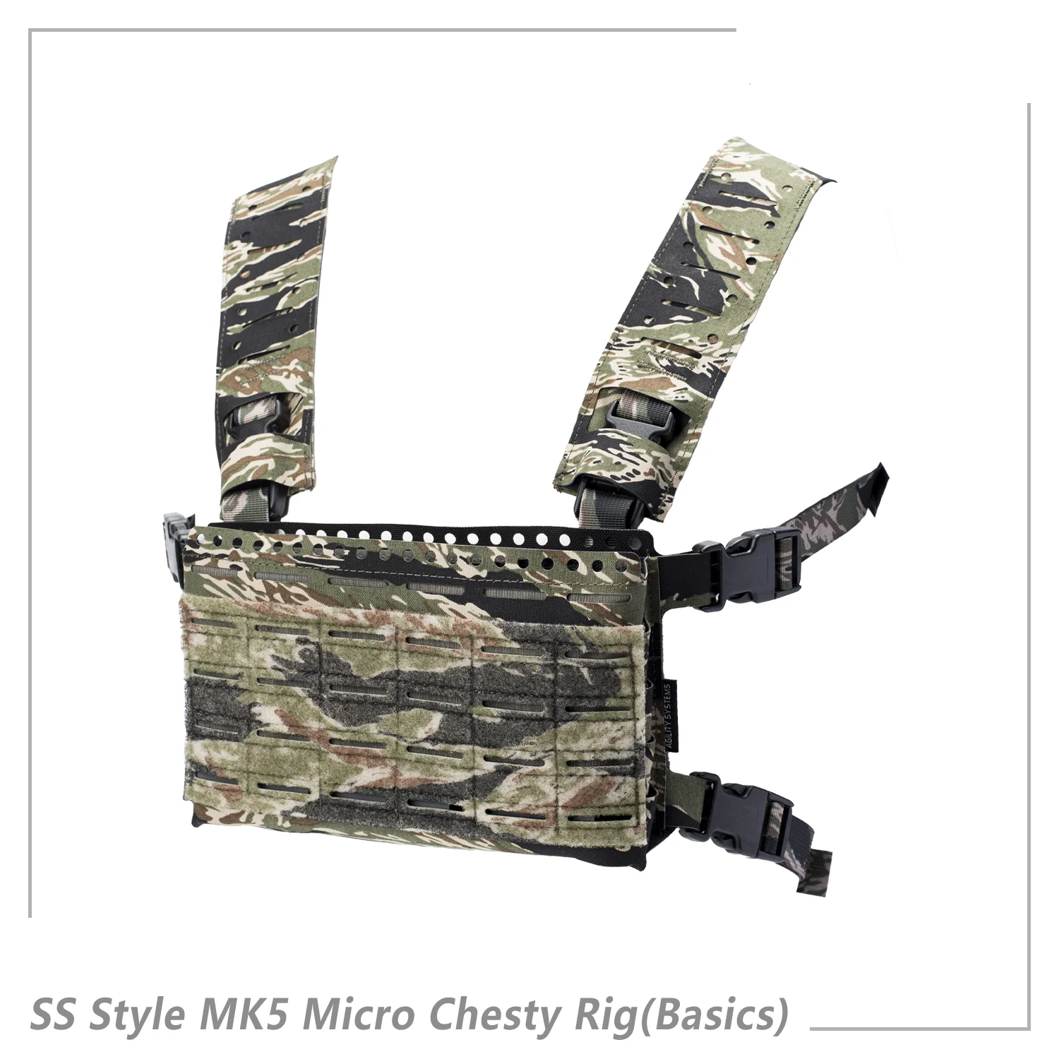 Chaleco combinado básico de montaje en el pecho, sistema mecánico, estilo SS, Mk5, FCSK LV119, Tiger Spot 500D - imagen 3