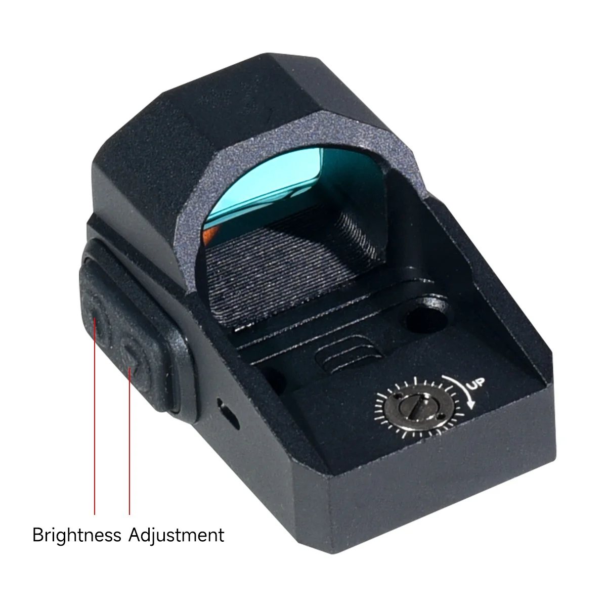 P-2 Mini mira iluminada de punto rojo 1x22 reflejo táctico 3MOA pistola abierta mira óptica accesorios profesionales de alcance de caza - imagen 3