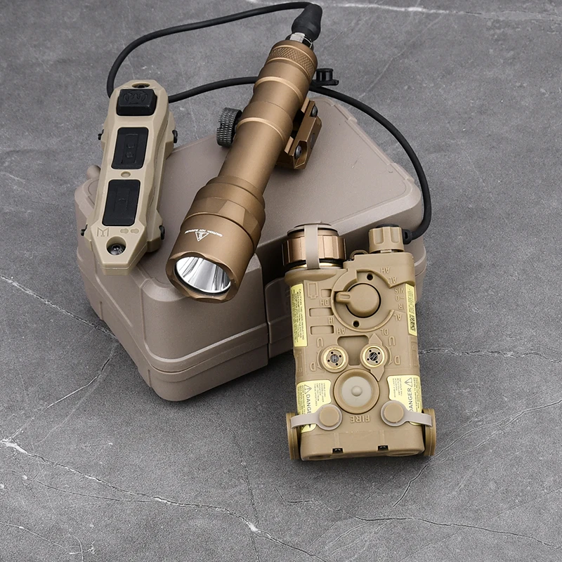 WDASN NGAL táctico rojo azul verde IR láser M300 M600 WhiteLight linterna con interruptor de Control Dual caza Airsoft lámpara de arma - imagen 4