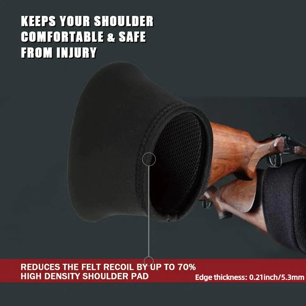 Almohadilla reductora de retroceso para rifle de escopeta, almohadilla de retroceso táctica antideslizante - EVA - imagen 3