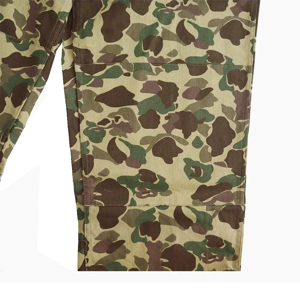 Pantalones de desierto de dos caras de camuflaje de pato de la Segunda Guerra Mundial, réplica de caza de patos, pantalones de soldados de EE. UU., pantalones de camuflaje de caza de patos americanos HBT - imagen 5