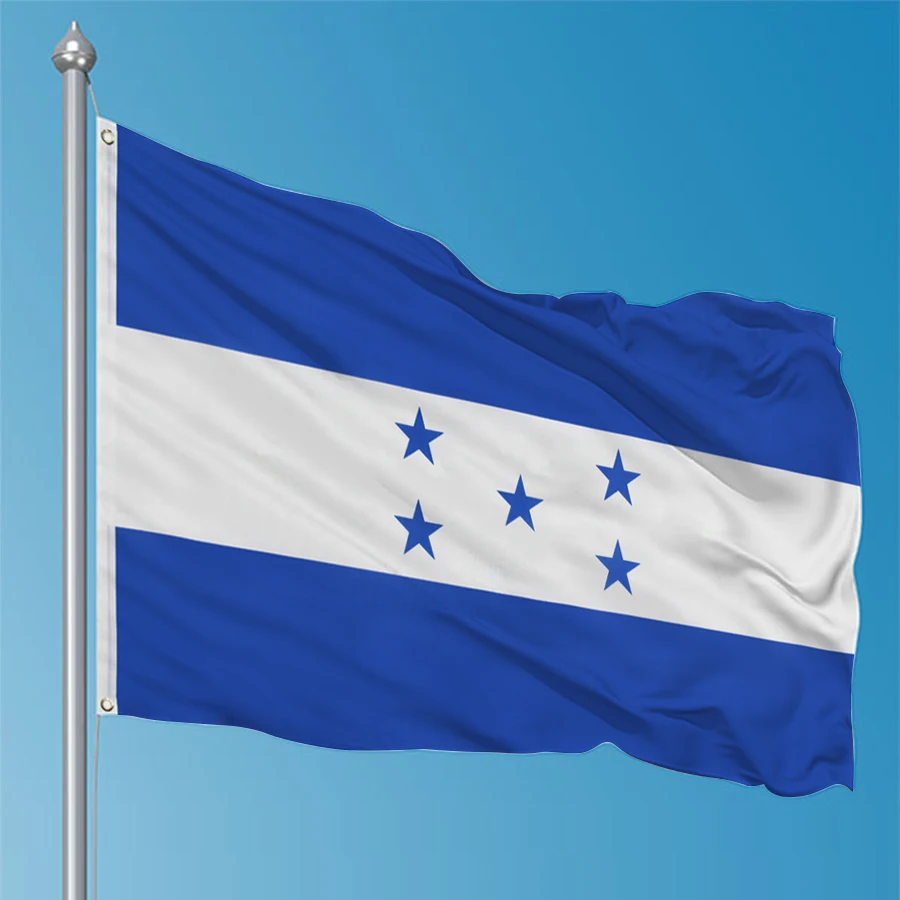 Bandera de Honduras impresa en poliéster, tapiz para pared decorativa