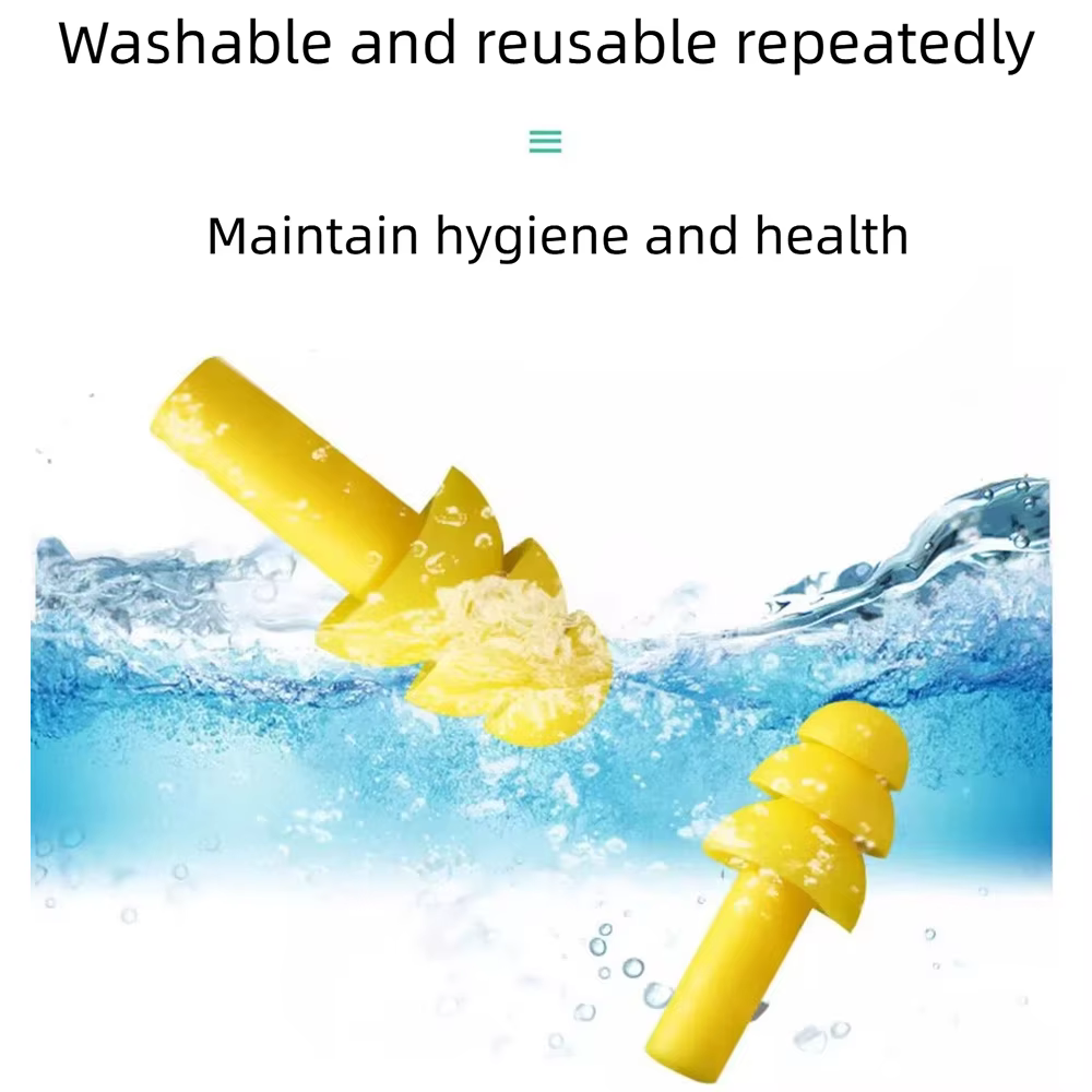 Tapones para los oídos de silicona impermeables para natación, buceo - imagen 3