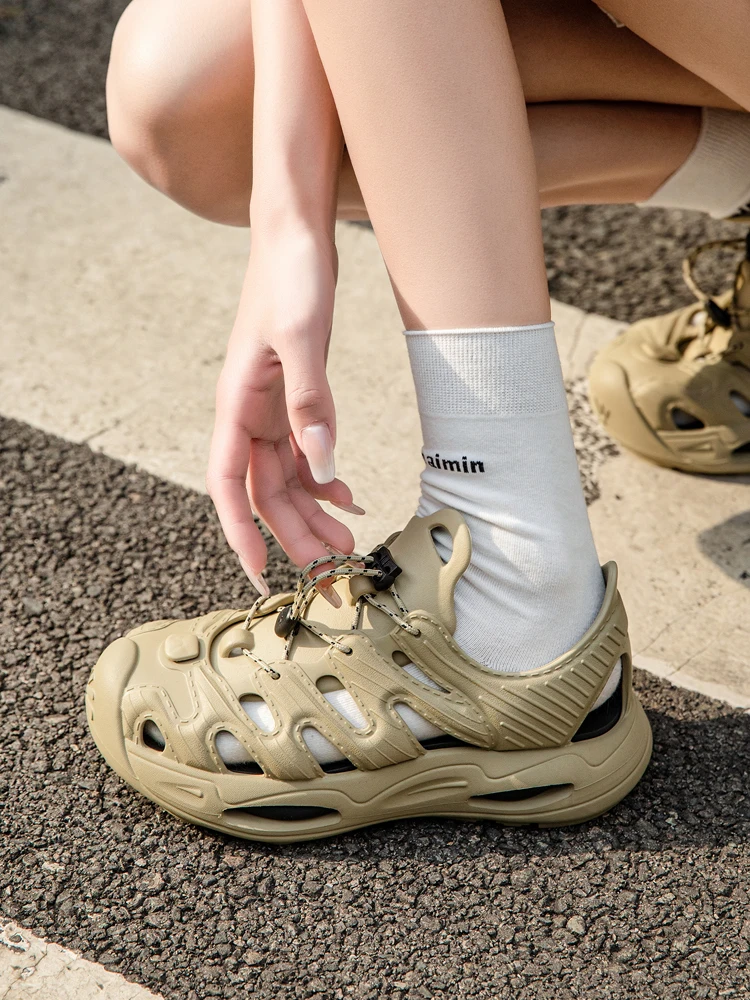 Sandalias MERRTO para hombre, zapatos para exteriores aguas arriba, zapatos de Trekking para caminar, zapatos acuáticos de malla transpirable, tobillo de secado rápido, zapatillas para caminar para mujer - imagen 5