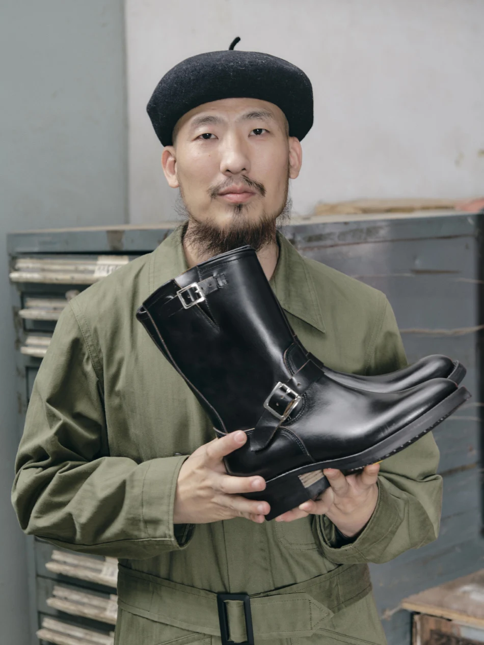 KOWM zapatos de senderismo de piel de vaca botas de trekking marrones hombres botas de ingeniero ropa de trabajo zapatos goodyear zapatos de tobillo de moda zapatillas de deporte para caminar - imagen 5