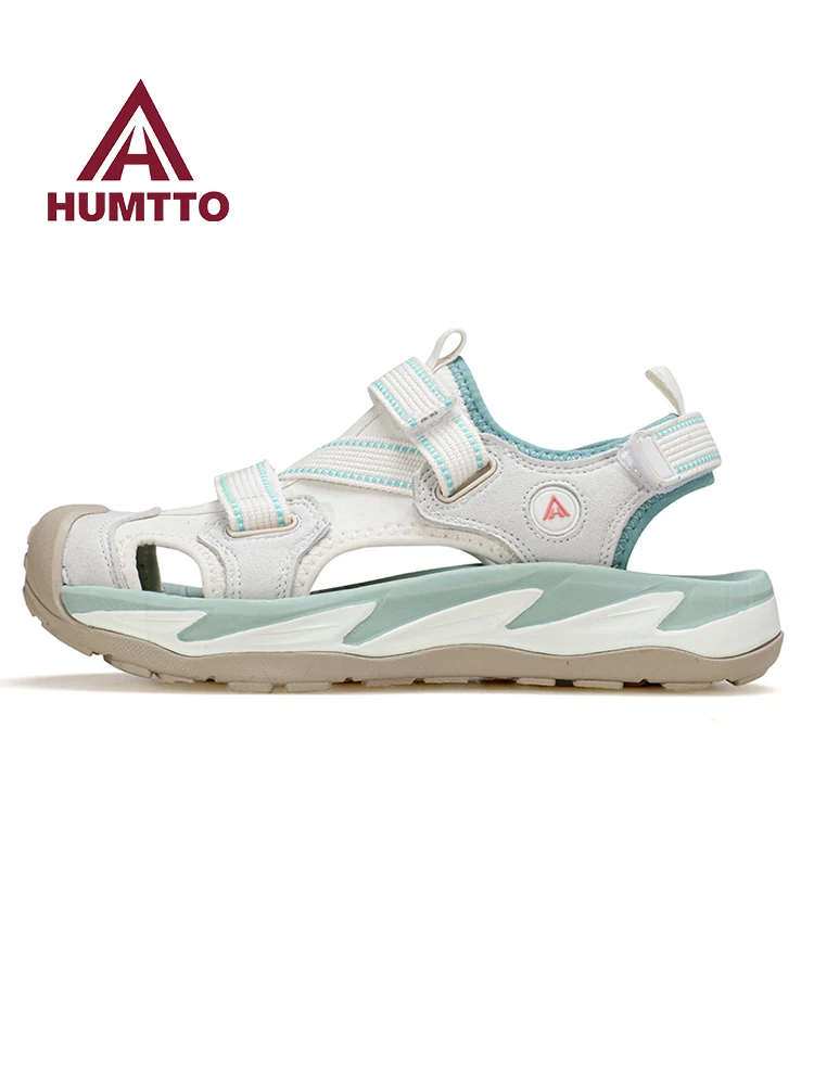 Sandalias HUMTTO, zapatos Upstream para exteriores para hombre, zapatos acuáticos, zapatillas para caminar, zapatos de playa ligeros de secado rápido, zapatos de agua para mujer - imagen 5