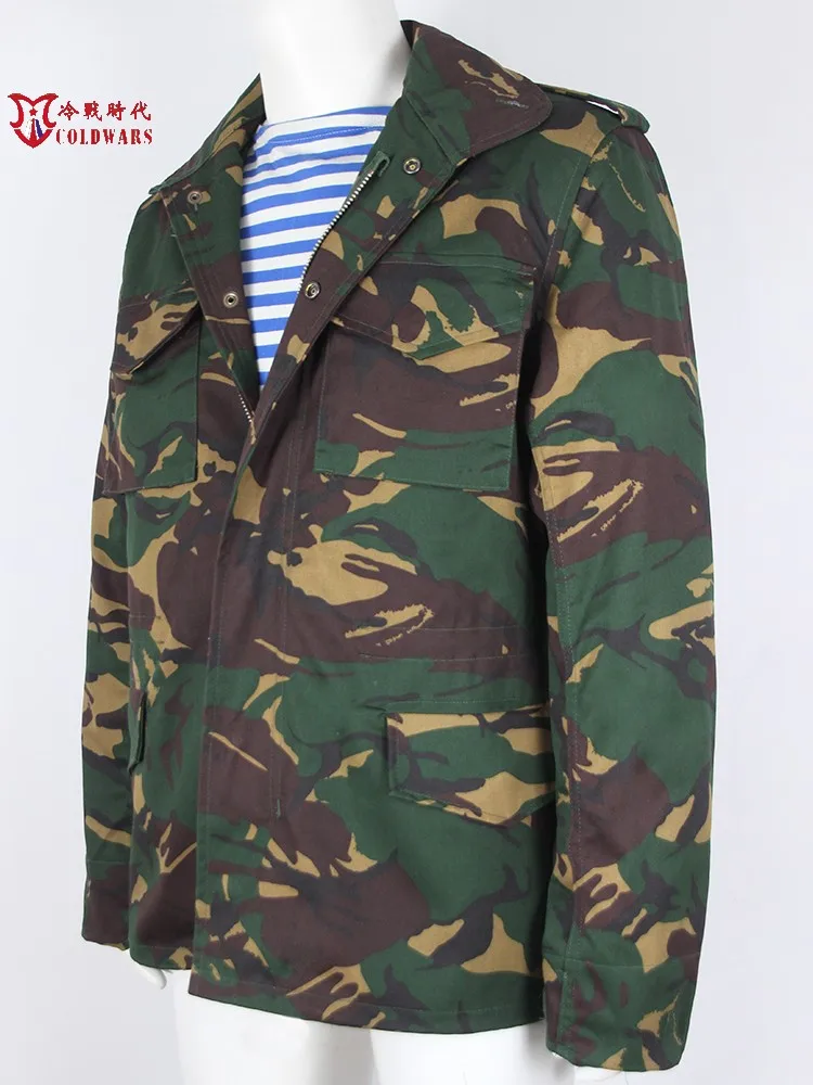 Chaqueta cortavientos de camuflaje DPM para caza, abrigo cálido a prueba de viento con cremallera de cobre, Guts de algodón, M65, S95 - imagen 5