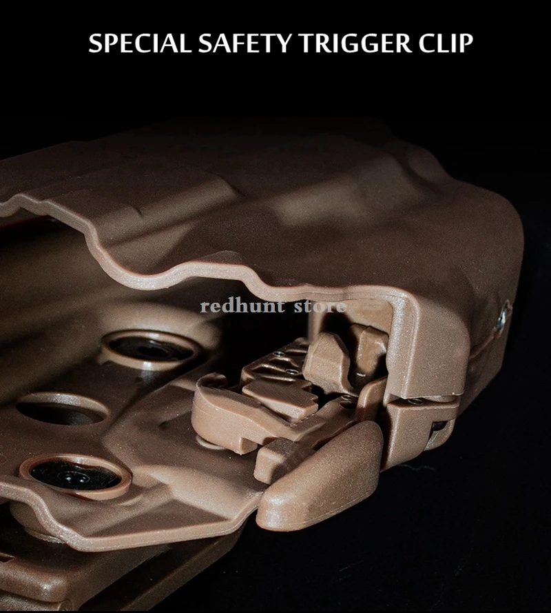 Funda de pistola táctica para caza, funda de pistola para mano derecha Glock 27 30 33, funda de pistola para CS, funda de tiro, adaptador, bolsa de pierna caída - imagen 5