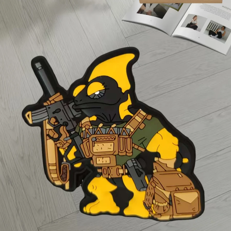 Parche camaleón 3D de PVC con gancho y bucle, insignia de moral táctica, mochila, pegatina decorativa, parches para brazalete para ropa - imagen 2