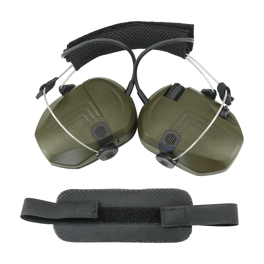 Orejeras electrónicas de tiro, protección auditiva, defensa del oído, reducción de ruido, auriculares tácticos para Airsoft, tiro, caza, cabeza - imagen 3